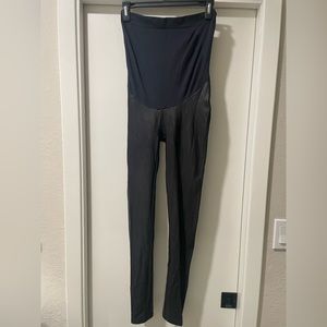 SPANX Maternity Faux Leather Leggings (M)